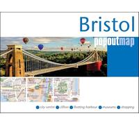 Bristol PopOut Map - pocket size, pop up map of Bristol city centre