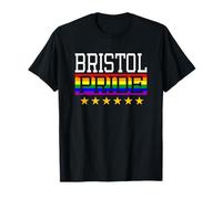 Bristol Pride England Drapeau Arc-en-Ciel Gay Lesbienne Queer LGBT T-Shirt