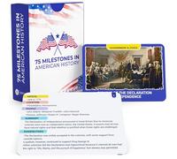 Briston Cartes flash 75 étapes importantes de l'histoire des États-Unis pour études, école et tests - Aide à l'étude du lycée et du primaire