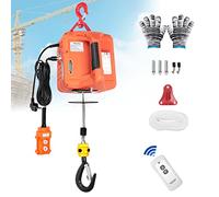BriSunshine Palans élévateur électrique 3 en 1 500KG,1500W Treuil de levage électrique 230V Portable avec élingue de 7.6m pour Levage,Manuel/Câble/Télécommande Contrôle,5M/Min