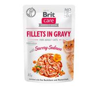 BRIT Care Cat Fillets in gravy savory salmon 85 g filets de saumon en sauce