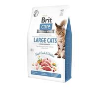 BRIT Care Cat Grain-Free Large Cats - Croquettes hypoallergénique sans céréales avec canard et poulet pour chats de grandes races - 7 kg