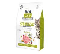 BRIT CARE Grain-Free Sterilized Immunity - formule hypoallergénique avec porc sans céréales pour chats stérilisés - 7 kg