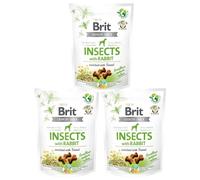 Brit Care Dog Crunchy Cracker Insects Rich In Rabbit 3x200g