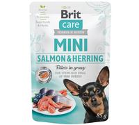 Brit Care Dog | Mini | Sachet de 85 g - Saumon et hareng stérilisés 85 g