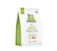 BRIT Care Dog Sustainable Adult Medium Breed Chicken & Insect Nourriture sèche pour Chien 3 kg