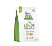 BRIT CARE Dog Sustainable Senior Poulet & Insectes 3kg x2