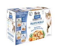 BRIT CARE Filets de poisson pour chat en gelée, assortiment 12 x 85 g