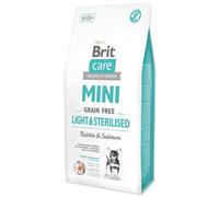 Brit Care Mini Grain Free Light & Sterilised avec du lapin et du saumon 7 kg