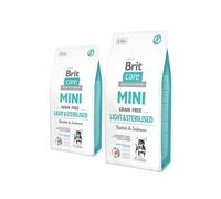 BRIT Care Grain Free Mini light & sterilised rabbit & salmon - Lapin & Saumon pour chiens de races mini stérilisés - 2 x 7 kg