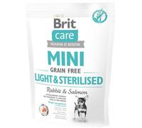 BRIT Care Grain Free Mini Light & Sterilised - Sans céréales pour chiens de races mini stérilisés ou avec embonpoint - 400g