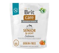 BRIT Care Grain-free Senior & Light - Croquettes sans céréales au saumon pour chiens âgés - 1 kg