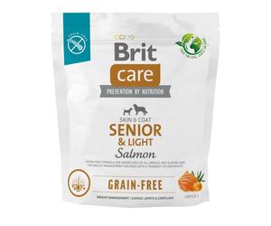 BRIT Care Grain-free Senior & Light - Croquettes sans céréales au saumon pour chiens âgés - 1 kg
