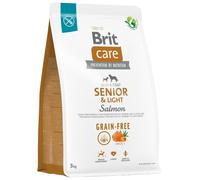 BRIT Care Grain-free Senior & Light - Croquettes sans céréales au saumon pour chiens âgés - 3 kg