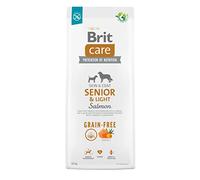 Nourriture sèche - BRIT CARE - Saumon Senior Light - 12 kg - Croquettes sans céréales - Pour chiens âgés