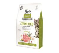 BRIT CARE Grain-Free Sterilized Immunity - formule hypoallergénique avec porc & sans céréales pour chats stérilisés- 2 kg