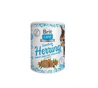 Brit Care Herring Superfruits Snack pour chats stérilisés, friandises croustillantes sans céréales, avec hareng et argousier, 100 g