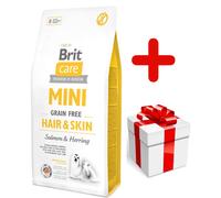 BRIT CARE Mini Grain-Free Hair&Skin 7kg + Surprise pour votre chien GRATUITES !