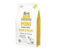BRIT Care Mini Grain Free Hair&Skin - Croquettes de poissons pour chiens adultes de races Mini à poils longs - 7 kg