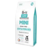 Brit Care Mini Grain Free Light & Sterilised avec du lapin et du saumon 7 kg x2