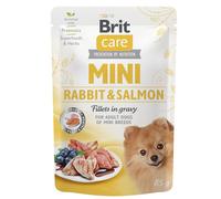 Brit Care Mini Rabbit & Salmon fillets in gravy 85 g