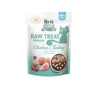 BRIT Care Raw Treat Freeze Dried Urinary Cat 40 g friandise lyophilisée Poulet et dinde avec probiotiques pour chat