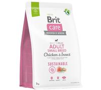 BRIT Care Sustainable Adult Small Breed - poulet et insectes pour chiens de petites races - 3 kg