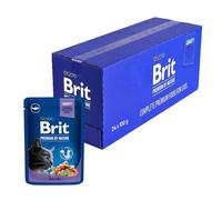 Brit Cat Pouches with Cod Fish Lot de 24 boîtes de 100 g