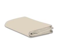 Brit Cotton - Drap plat en microfibre brossée ultra douce - Infroissable, anti-rétrécissement, anti-décoloration - Hypoallergénique - 90 g/m² - Crème - King size