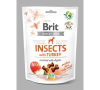 Brit Crunchy Snack Insectes et Dinde pour Chien 200g