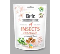 Brit Crunchy Snack Insectes et Saumon pour Chien 200g