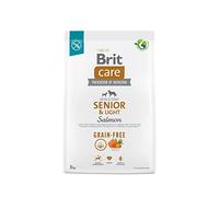 Brit Dry Food for Older Dogs All Breeds (à partir de 7 Ans) Soin pour Chien sans céréales et Saumon léger, 3 kg