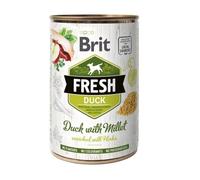 BRIT FRESH Duck with millet nourriture humide pour chiens au canard et au millet 400 g
