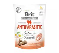 Brit Functional Snack Antiparasitaire, saumon avec camomille, collation semi-humide pour chiens adultes, 2 x 150 g