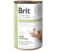 Brit Grain Free Veterinary Diet DIABETES Chien Humide Agneau et Pois n°6 boîtes de 400 g