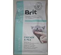 Brit Grain Free Veterinary Diet Struvite Chat 2 kg | Poulet et pois, maladies des voies urinaires, Mg, P, Ca, formule canneberry, formule certifiée vétérinaire