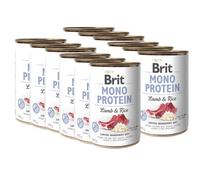 BRIT MONO PROTEIN AGNEAU & RIZ BRUN 12x400g