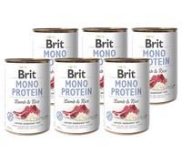 BRIT MONO PROTEIN AGNEAU & RIZ BRUN 6x400g