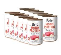 BRIT MONO PROTEIN BEEF & BROWN RICE 12x400g