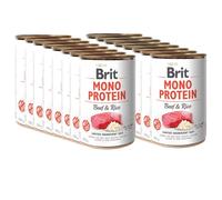 BRIT MONO PROTEIN BEEF & BROWN RICE 18x400g