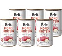 BRIT MONO PROTEIN BEEF & BROWN RICE 6x400g