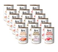 BRIT MONO PROTEIN BEEF & BROWN RICE Mix 18x400g