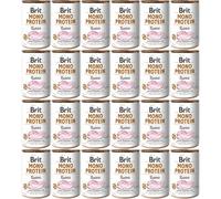 BRIT Mono Protein Lapin - aliment humide pour chien au lapin - 24 x 400 g