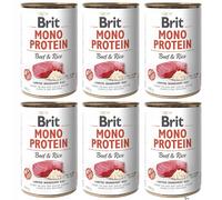 Brit Mono Protein viande de bœuf et de riz nourriture humide pour chiens,...