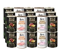 BRIT MONO PROTEIN + WILD FARM Monoprotéine 30x400g
