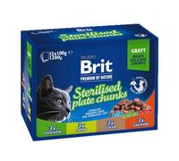 BRIT PREMIUM Pouch Sterile Plate 12x100g pour les chats stérilisés