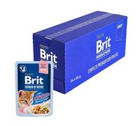 Brit Nourriture Humide de qualité supérieure pour Chatons, Filets délicats en Sauce avec Poulet, Nourriture équilibrée pour Chatons, 24 x 85 g