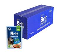 Brit Nourriture Humide de qualité supérieure pour Chats, Filets délicats en Sauce avec Canard, Nourriture pour Chat Riche en protéines, 24 x 85 g