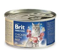 Brit Nourriture pour Chat Premium Poulet Bœuf 200 g