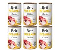 BRIT Pate&Meat chicken - pâtée de poulet pour chiens - 6x400 g
